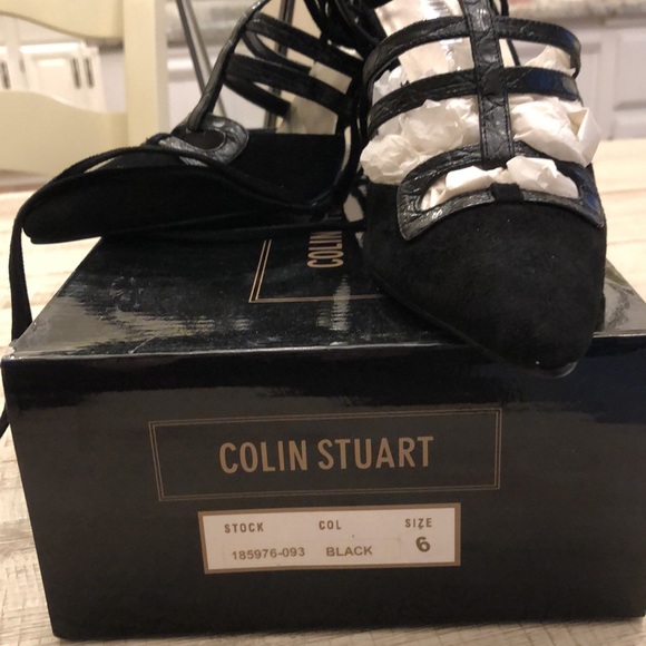 VINTAGE SUEDE LACE UP PUMPS by Colin Stuart - Picture 13 of 15
